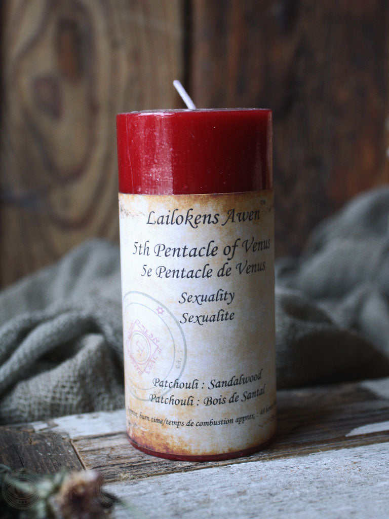 Fifth Pentacle of Venus Spell Candle - Sexuality