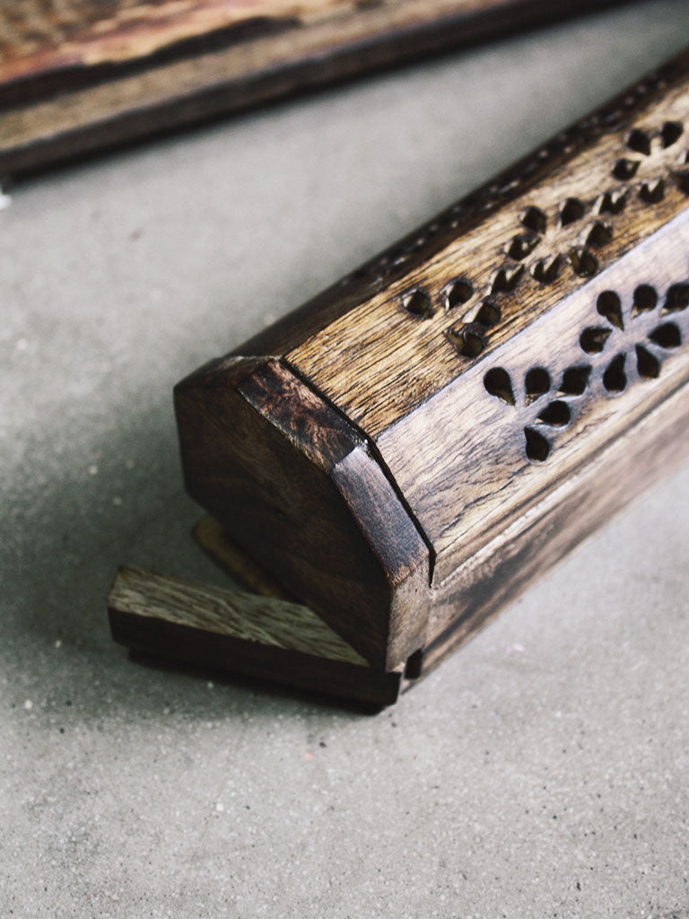 Floral Coffin Incense Box