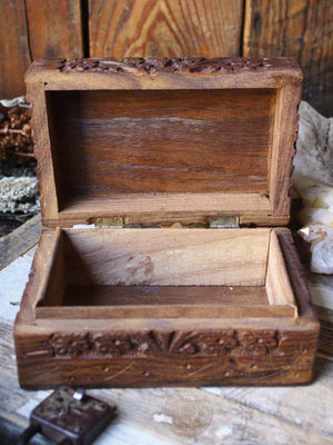 Floral Wooden Ritual Box