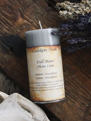 Full Moon Pillar Spell Candle