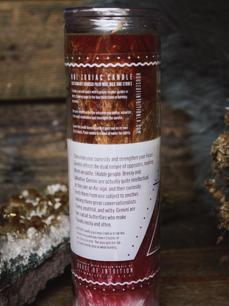 Gemini Zodiac Candle - House of Intuition