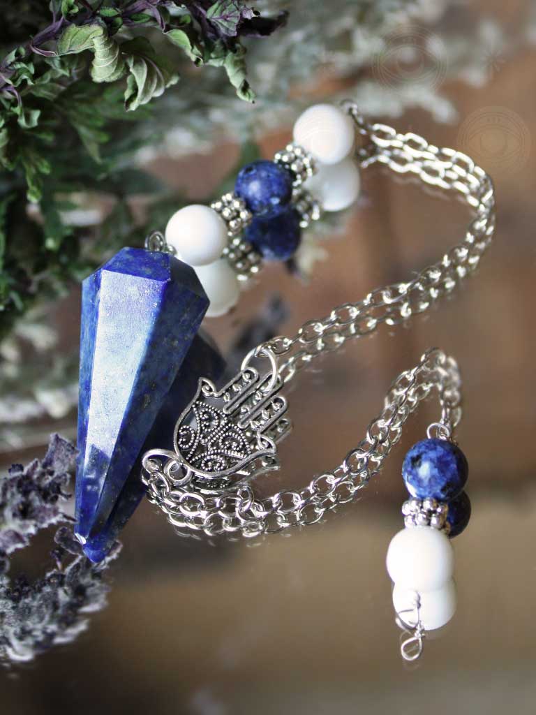 Hamsa Lapis Lazuli Pendulum