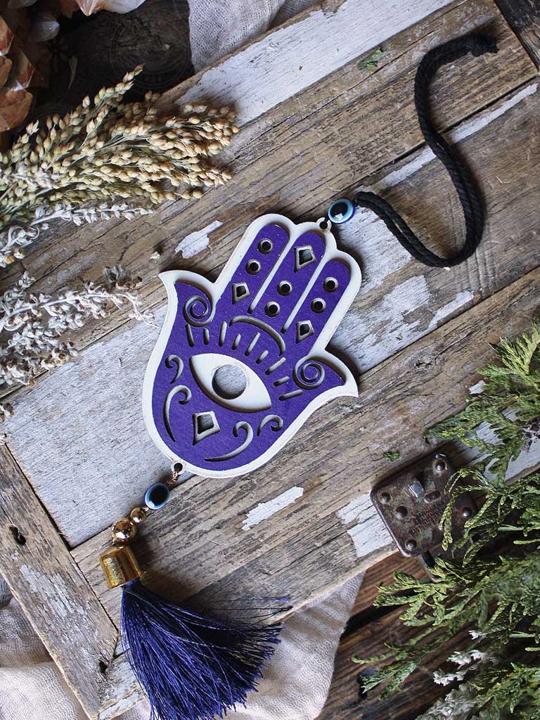 Hamsa + Evil Eye Wall Hanging