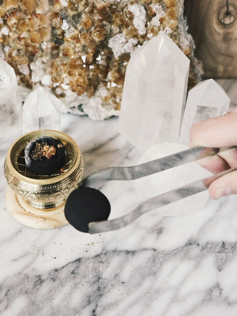 Stainless Steel Resin Incense Tongs