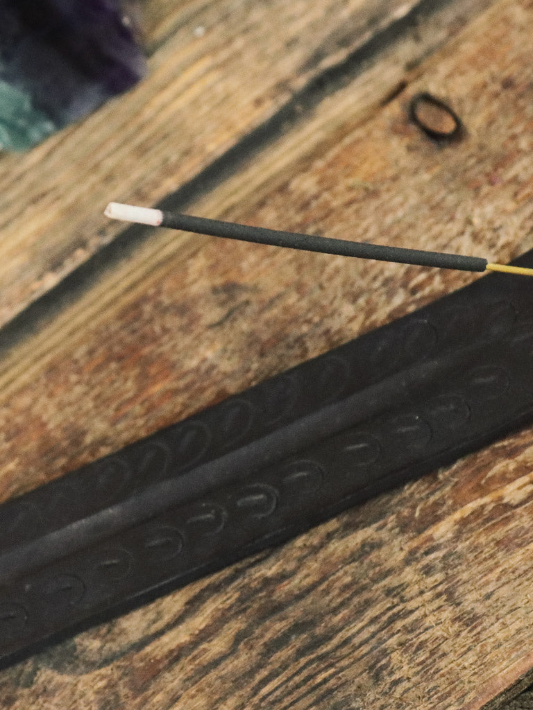 Black Carved Wood Ash Catcher - Rite of Ritual