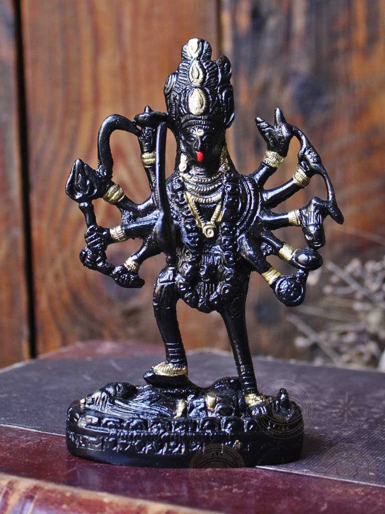 Kali Black + Gold Statue