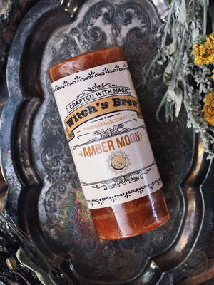 Limited Edition Witch's Brew Amber Moon Candle