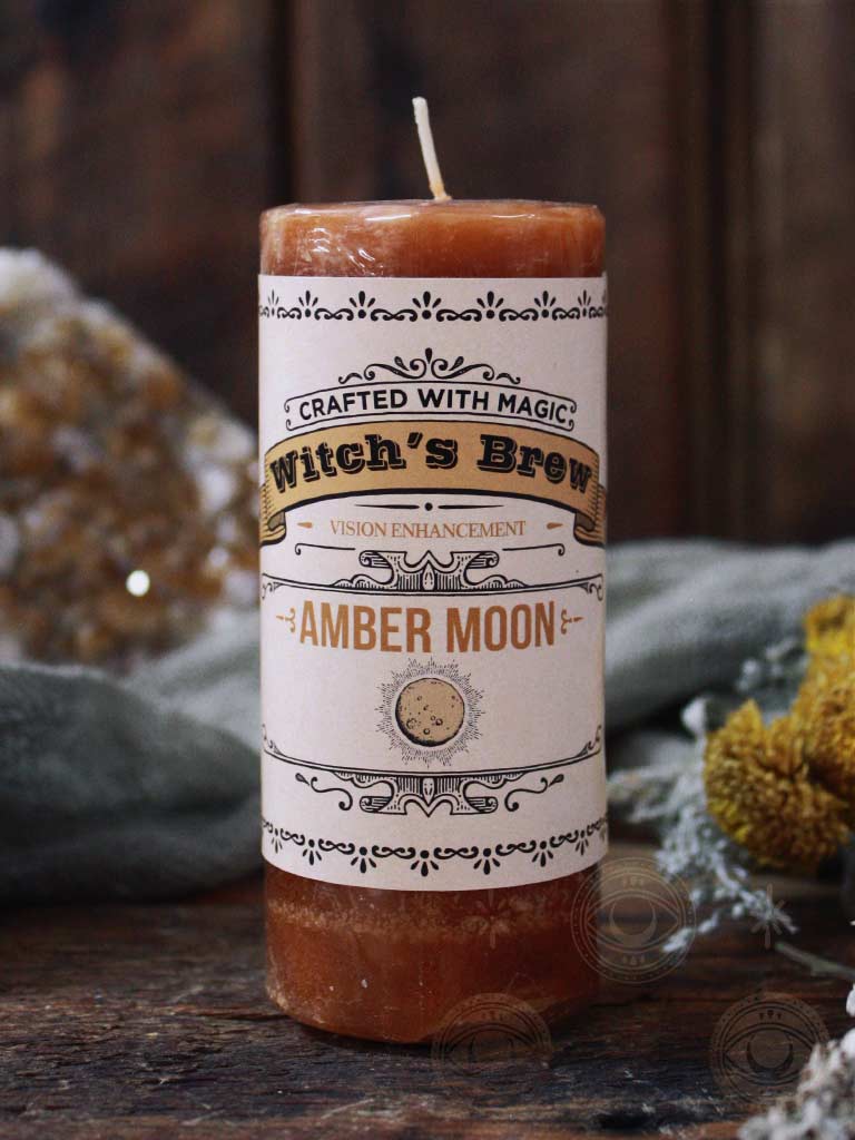 Limited Edition Witch's Brew Amber Moon Candle