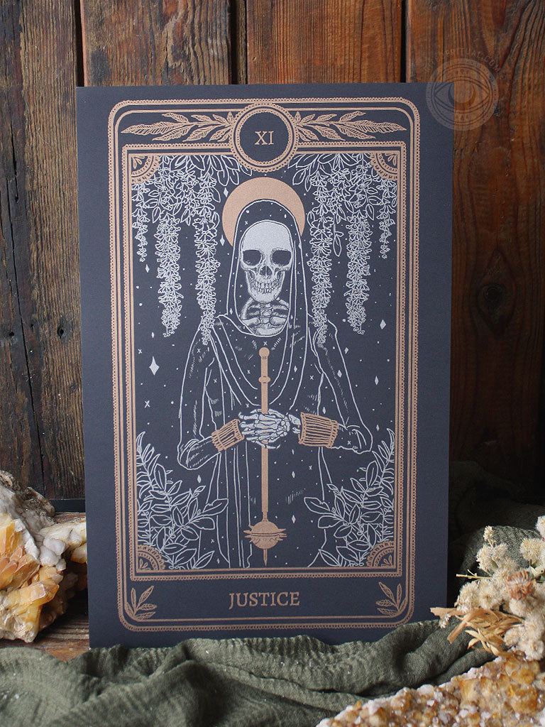 Marigold Tarot Print - Justice