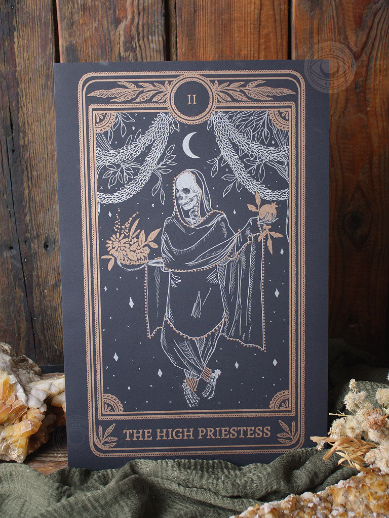 Marigold Tarot Print - The High Priestess