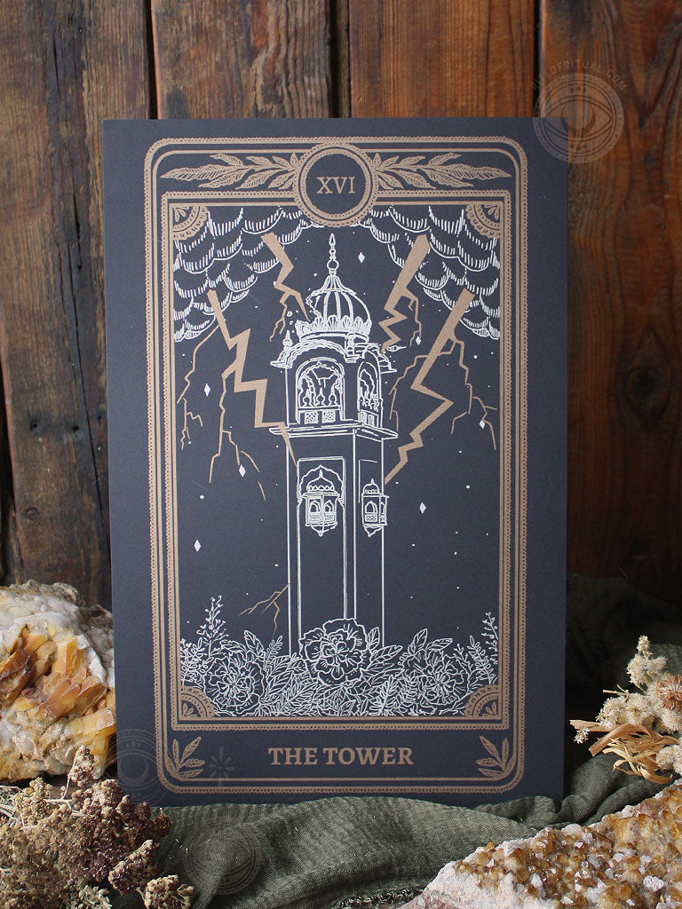 Marigold Tarot Print - The Tower