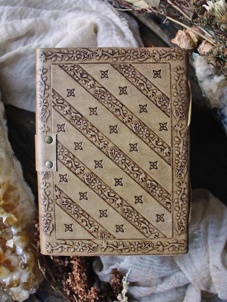 Moon Phase Latch Closure Leather Journal