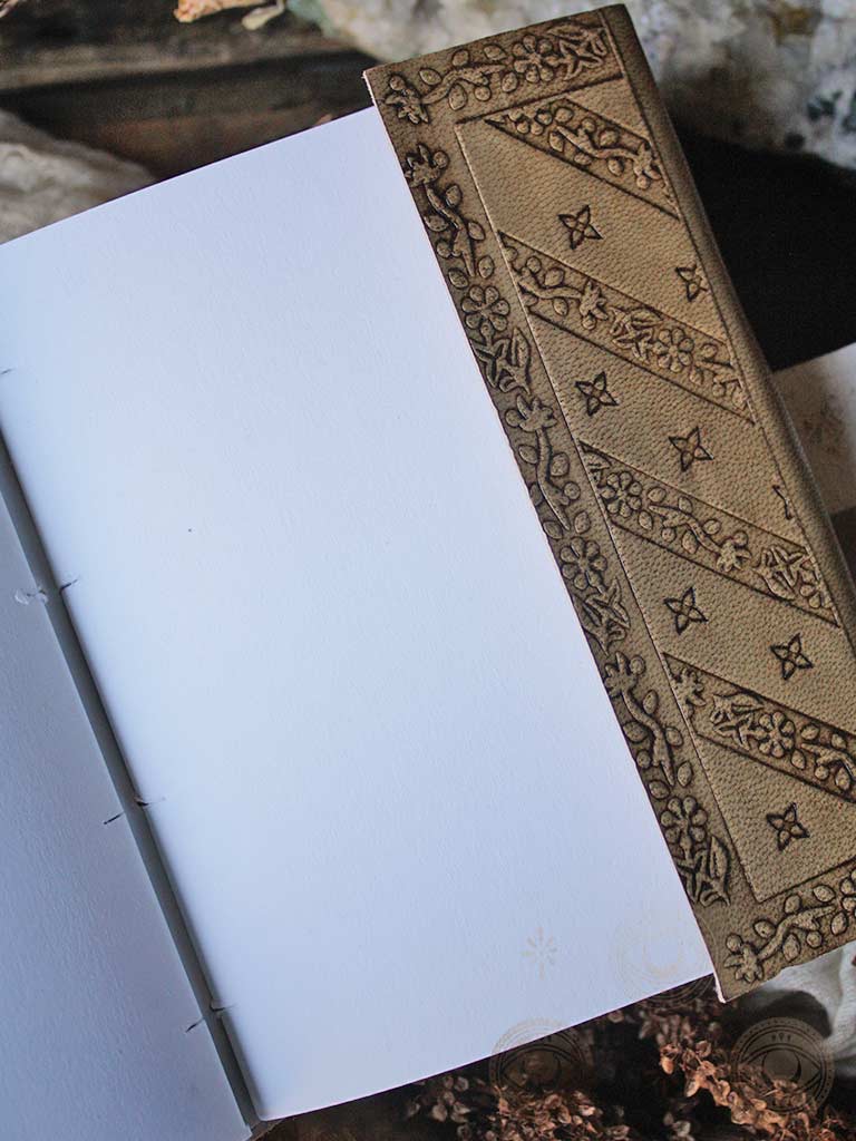 Moon Phase Latch Closure Leather Journal