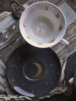 Moon Phase Tea Cup and Saucer Set