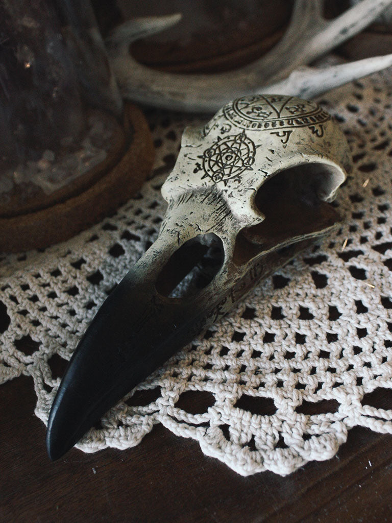 Occult Raven Skull