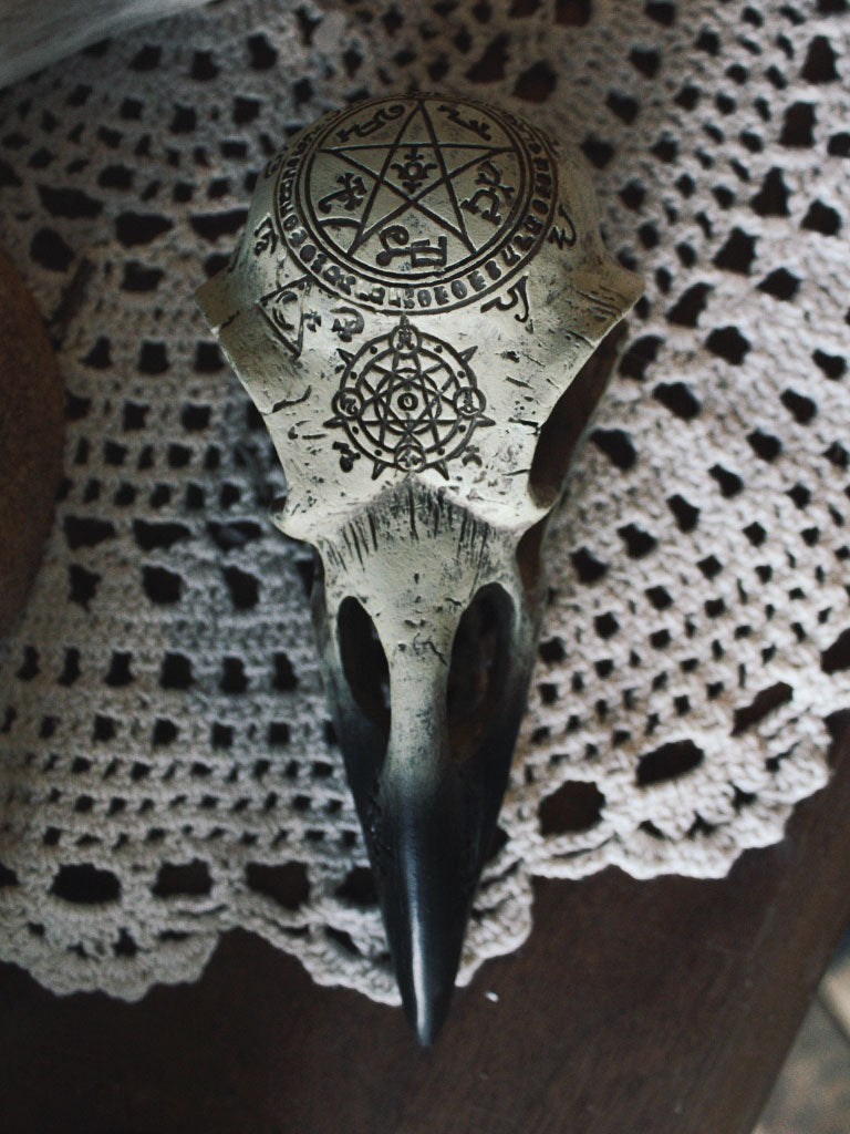 Occult Raven Skull