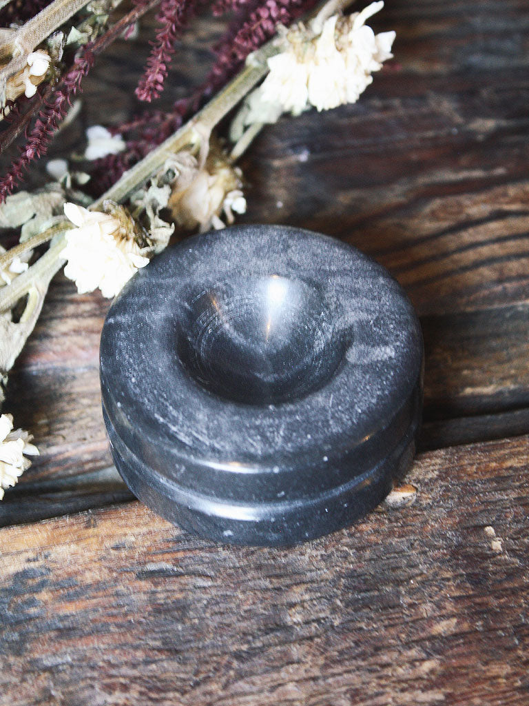 Onyx Sphere or Cone Incense Holders
