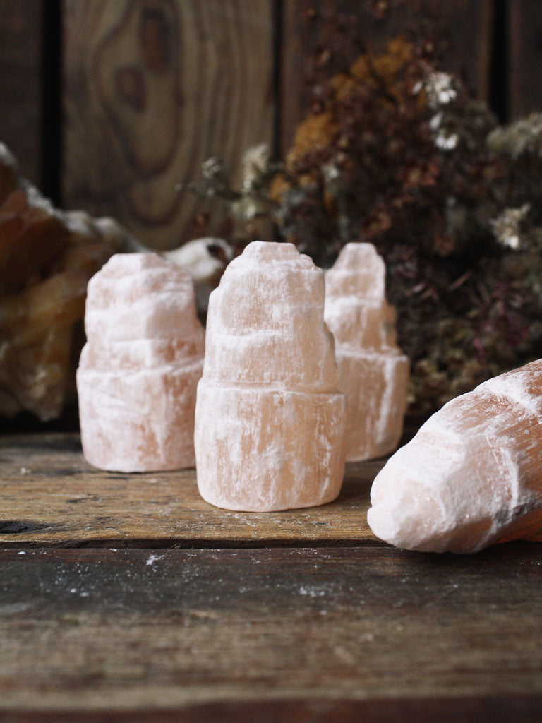 Orange Selenite Towers