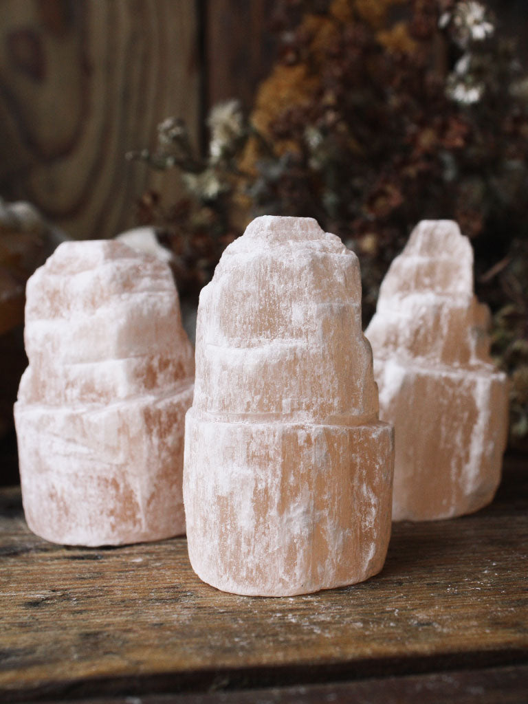 Orange Selenite Towers