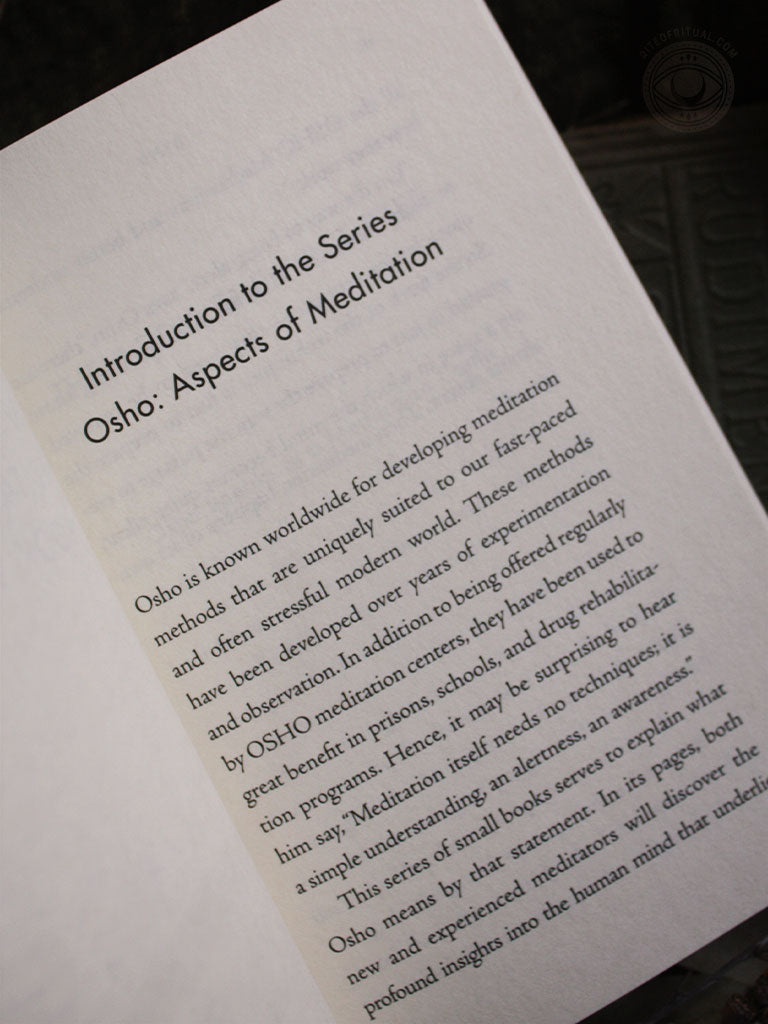 Osho Aspects of Meditation Book 1