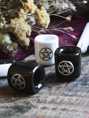 Pentacle Chime Candle Holders
