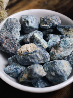 Raw Blue Apatite Chunks