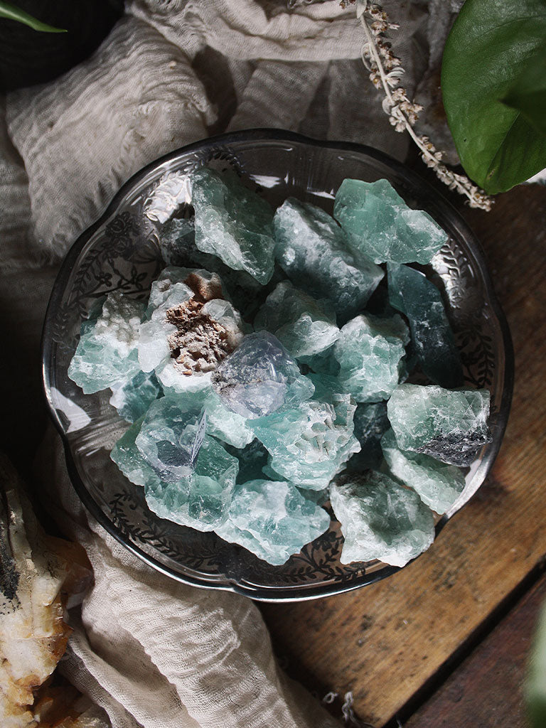 Raw Rainbow Fluorite Pieces