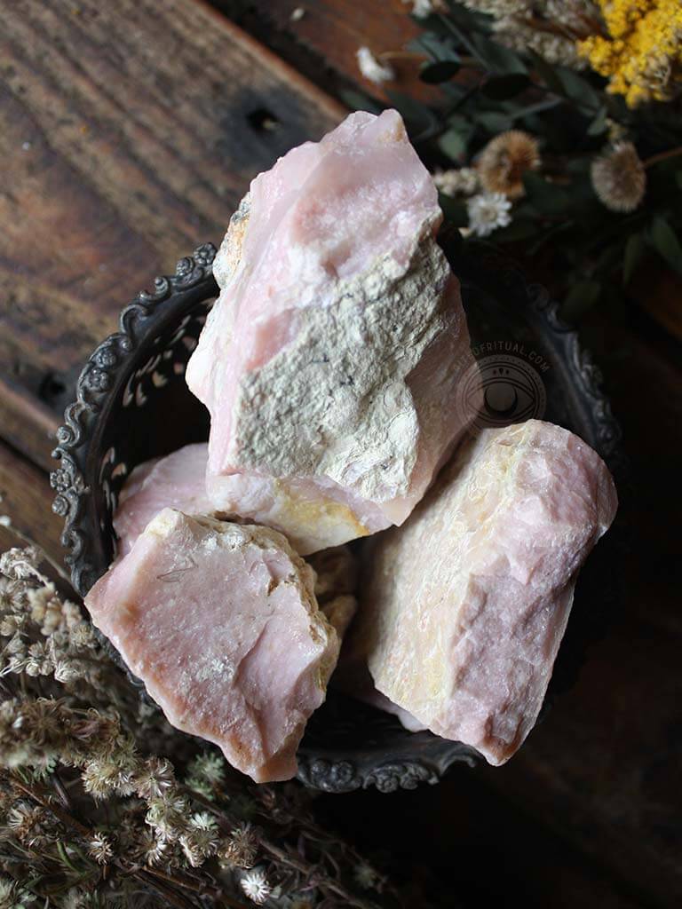 Raw Pink Opal Chunks