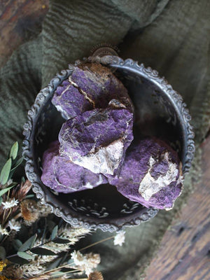 Raw Purpurite Chunks