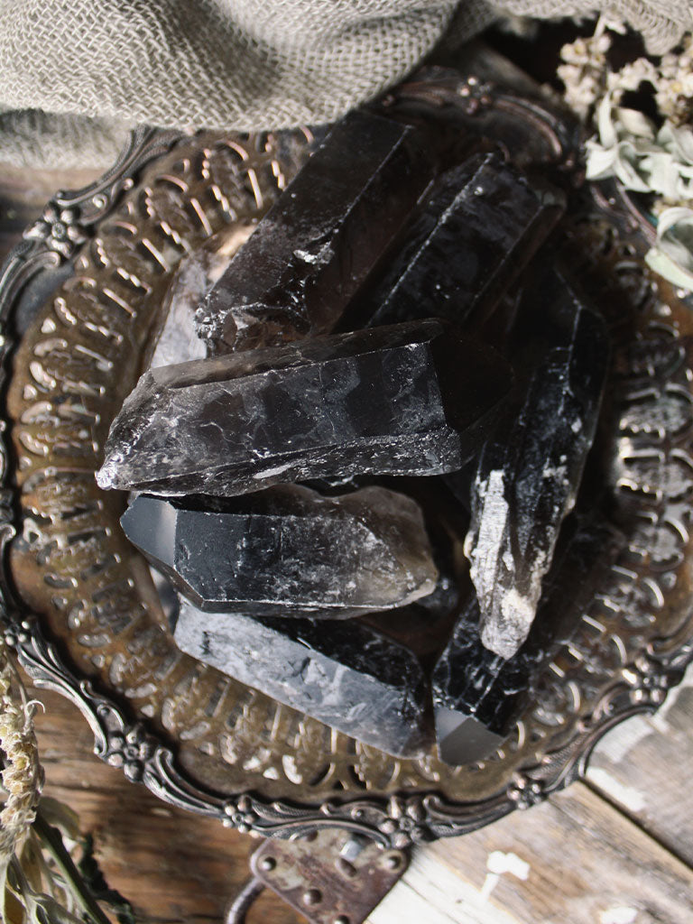 Raw Smokey Quartz Points