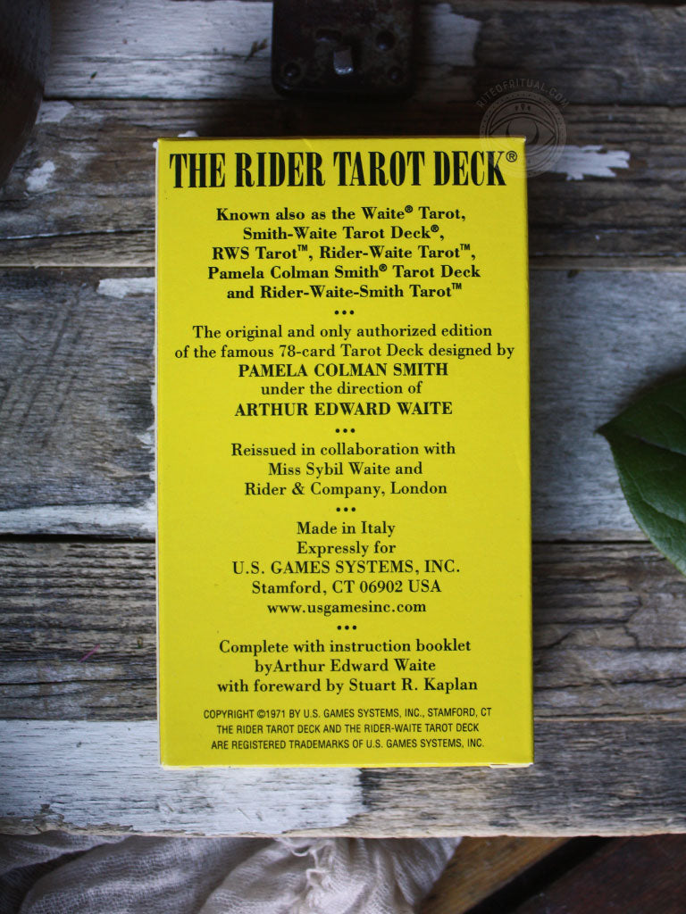 Rider Waite Tarot Deck