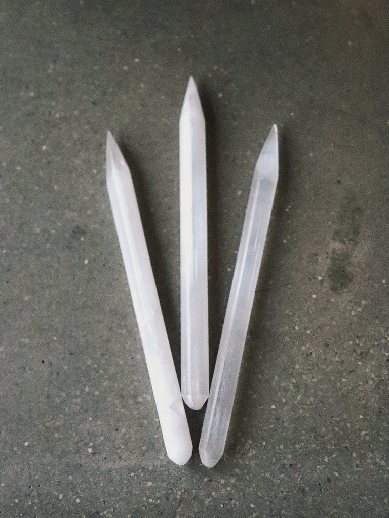 White Selenite Wand 2
