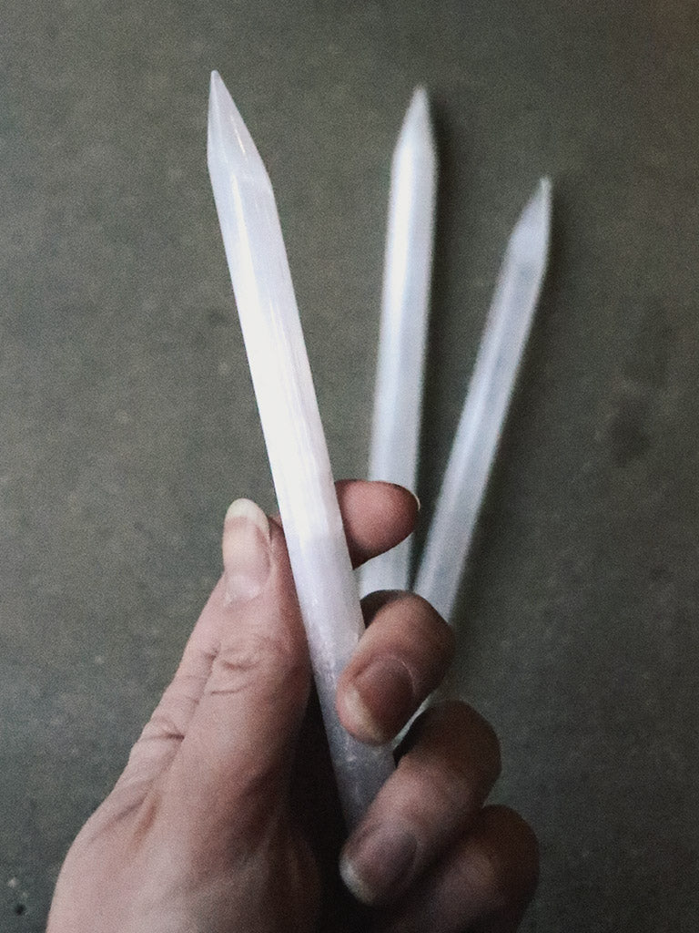 White Selenite Wand 2