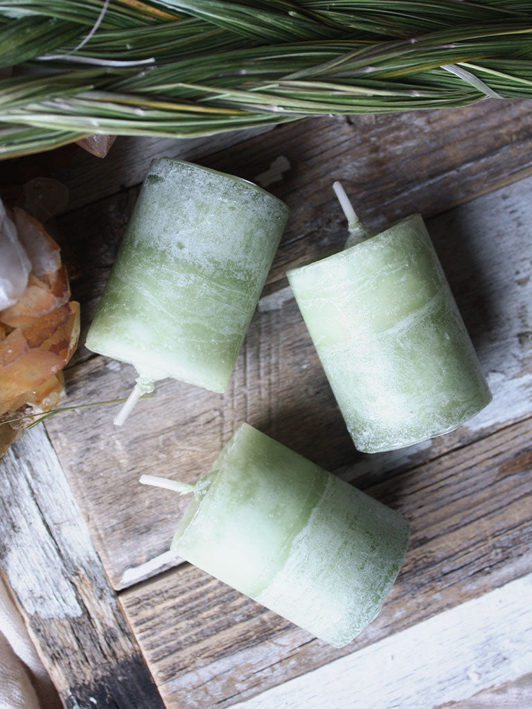 Sacred Sweet Grass Votive Candles