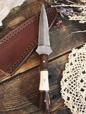 Stag Damascus Athame