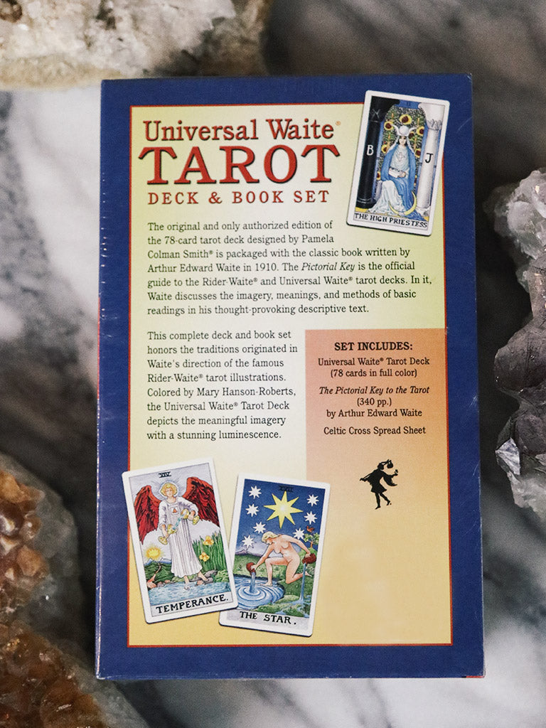 Universal Waite Tarot Deck and Book Set