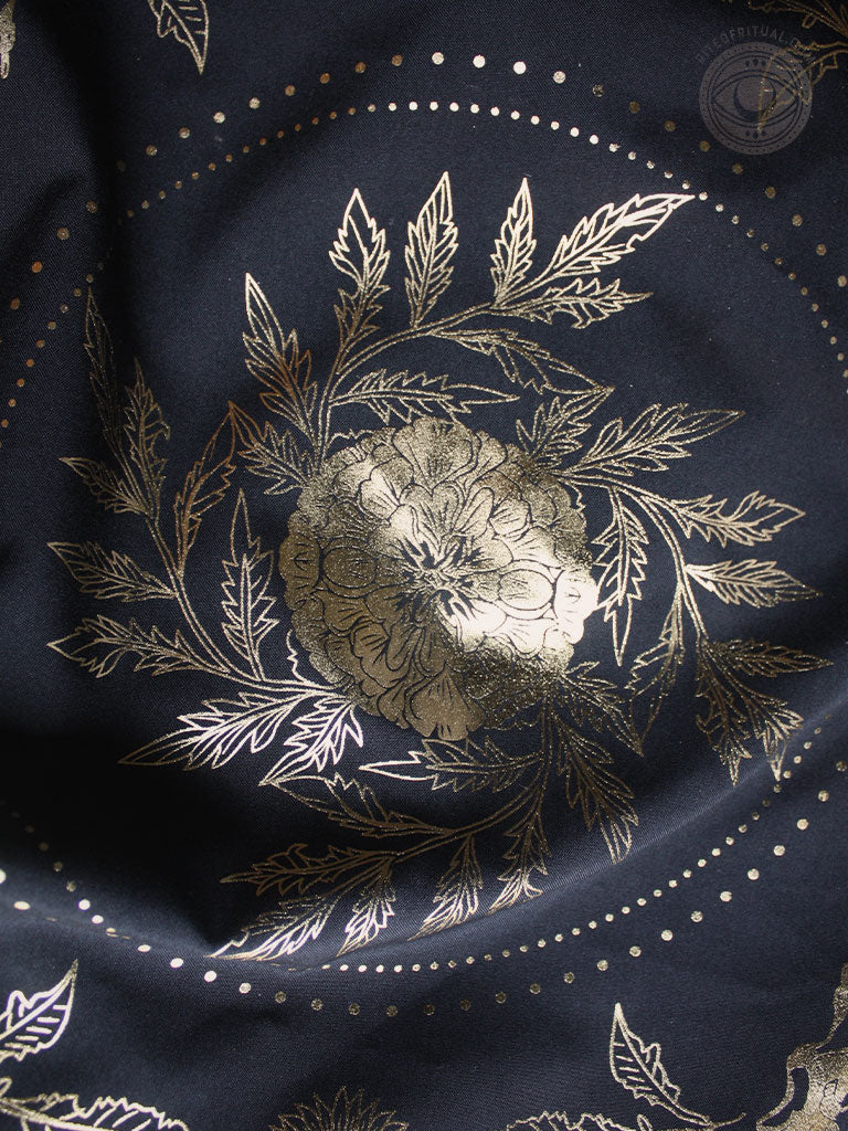 Teeth + Bone Foil-Stamped Tarot Cloth