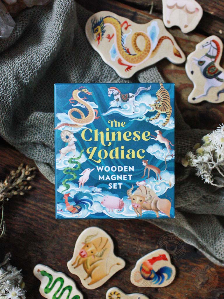 The Chinese Zodiac Wooden Magnet Set