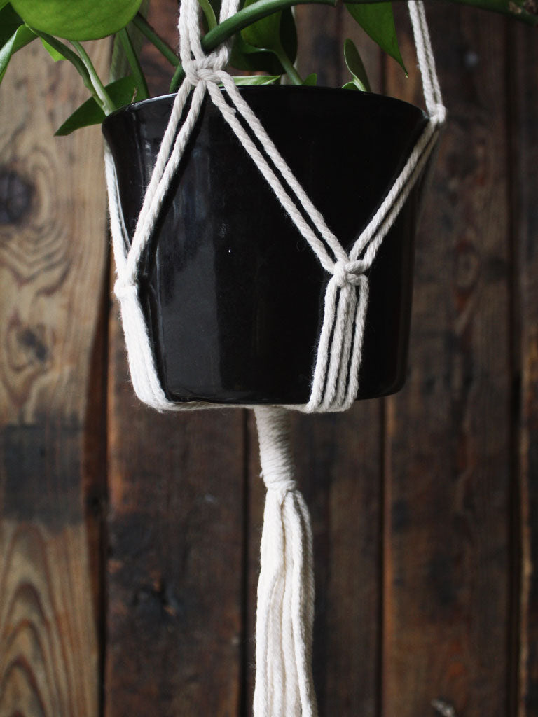 The Green Witch's Macrame Plant Hangers - Style 10