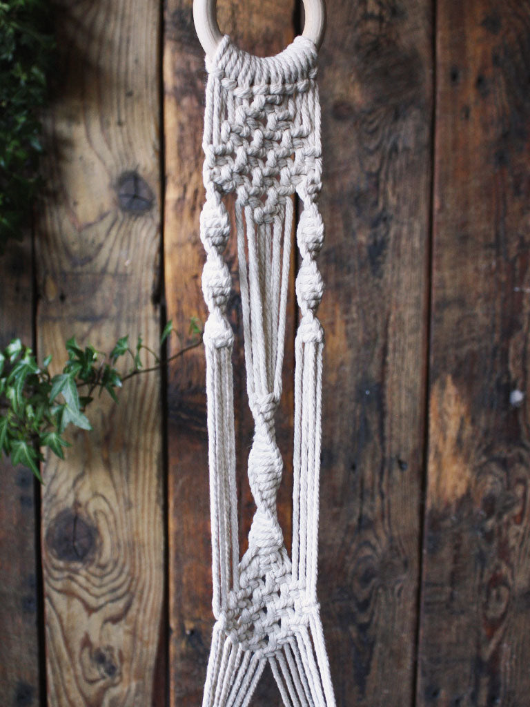 thick cord macrame plant hanger The Green Witch's Macrame Plant Hangers - Style 11