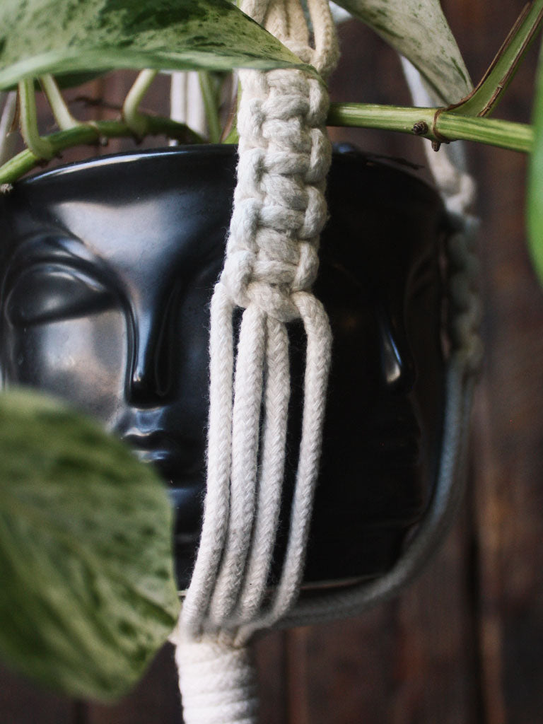 macabre plant hanger The Green Witch's Macrame Plant Hangers - Style 12