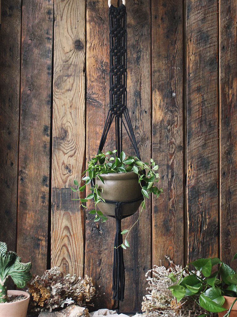 The Green Witch's Macrame Plant Hangers - Style 2