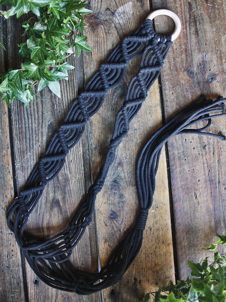 The Green Witch's Macrame Plant Hangers - Style 3