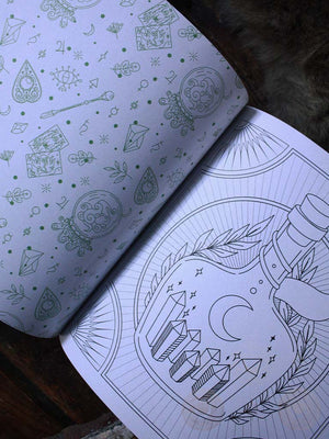 The Witch Colouring Book - Colour Your Way Through Spells and Potions
