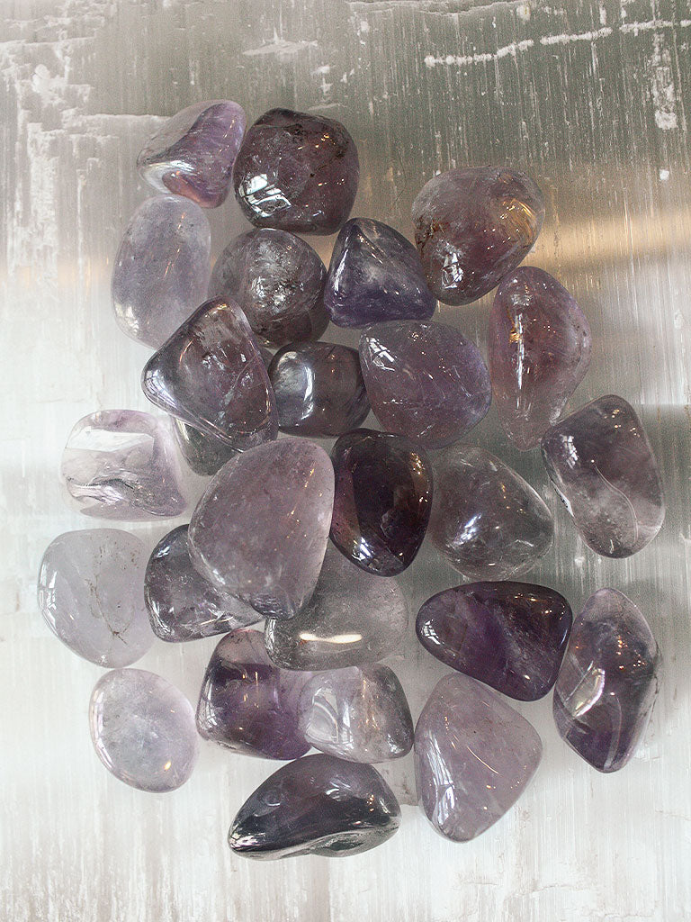 Tumbled Aura Amethyst