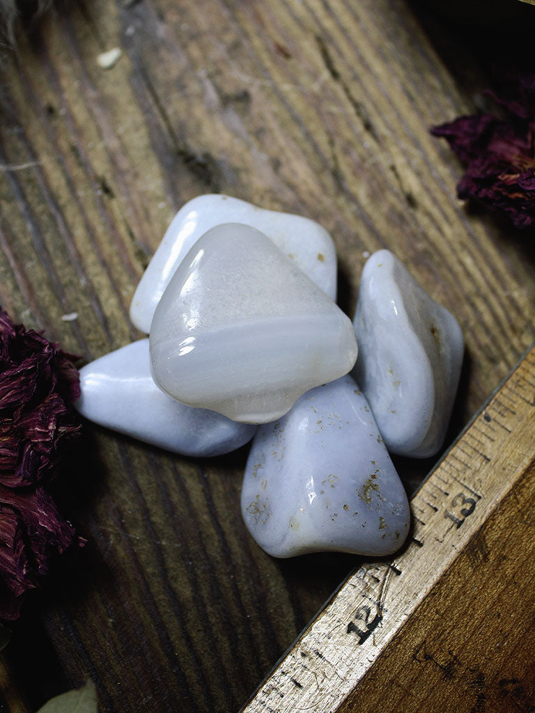 Tumbled Blue Lace Agate