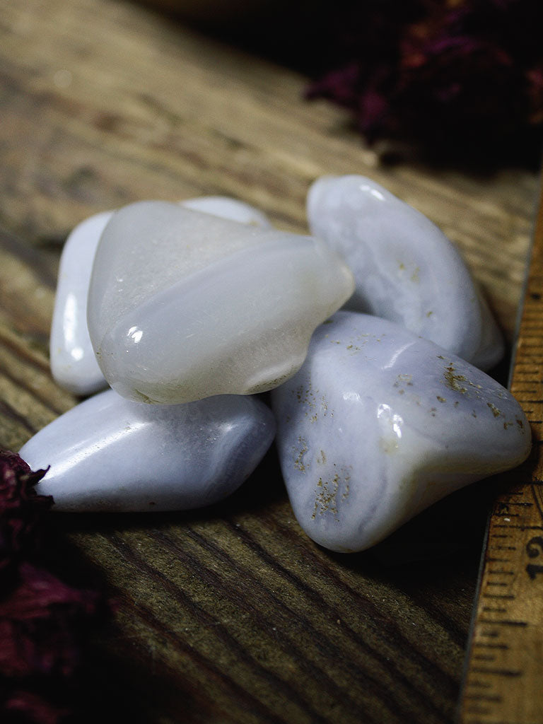 Tumbled Blue Lace Agate