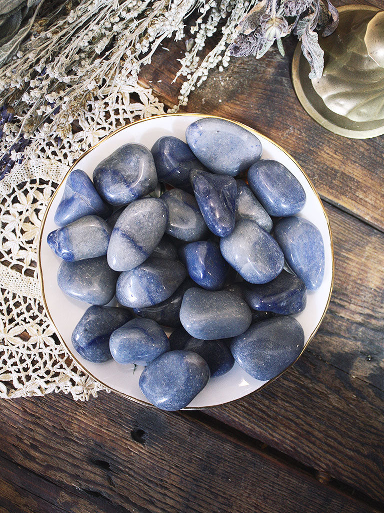 Tumbled Blue Quartz