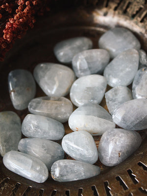 Tumbled Celestite