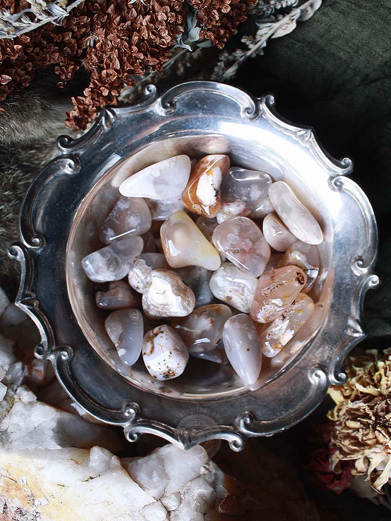 Tumbled Cherry Blossom Agate